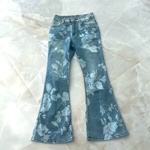 Floral Flare Jeans